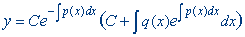 Differential equation formula