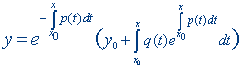 Differential equation formula