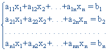 Cramer's method formula