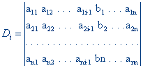 Cramer's method formula