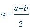 Formula for calculating the area of a trapezoid