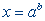 Solution of logarithmic equation