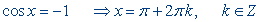 Trigonometric equations