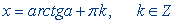 Trigonometric equations