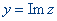 Imaginary part of the complex number