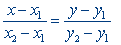 Line equation