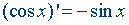 Išvestinių (diferencijavimo) taisyklės ir formulės