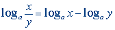 Logarithm formula